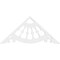 Ekena Millwork Pitch Wagon Wheel Architectural Grade PVC Gable Pediment, 36"W x 16 1/2"H x 1"P (11/12) GPP036X017X100WAG - alternate 2